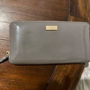 Kate Spade Patent Leather Zip Around Wallet